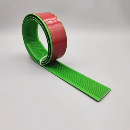 Treppenhaus Anti-Rutsch Streifen, 10m PVC Stufen Druck Streifen Anti-Rutsch Matte Selbstklebend Haushalt Stufe Ecke Schutz Einfassung Streifen Outdoor Wrapping Strip(Green,6cmx10m) von WJYWX