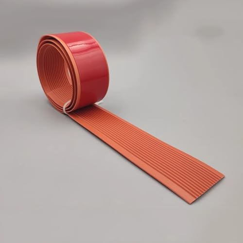 Treppenhaus Anti-Rutsch Streifen, 10m PVC Stufen Druck Streifen Anti-Rutsch Matte Selbstklebend Haushalt Stufe Ecke Schutz Einfassung Streifen Outdoor Wrapping Strip(Orange Red,6cmx10m) von WJYWX
