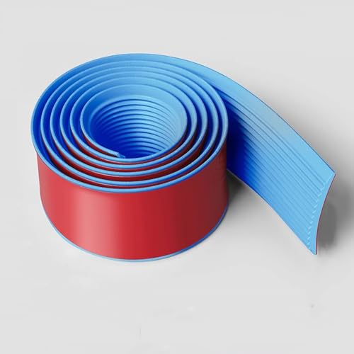 Treppenhaus Anti-Rutsch Streifen, 3m PVC Stufen Druck Streifen Anti-Rutsch Matte Selbstklebend Haushalt Stufe Ecke Schutz Einfassung Streifen Outdoor Wrapping Strip(Blue,30mmx3m) von WJYWX