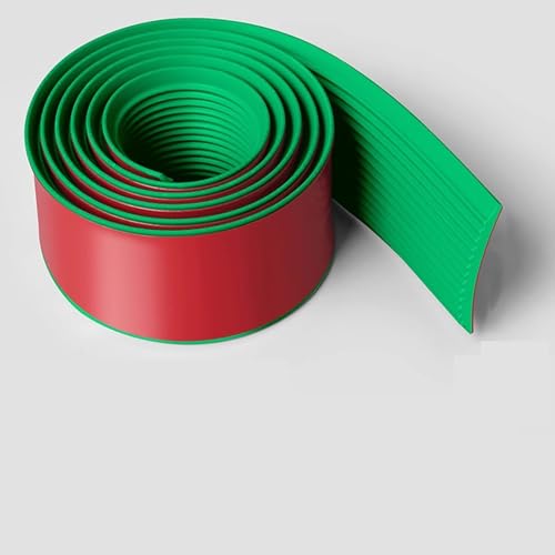 Treppenhaus Anti-Rutsch Streifen, 3m PVC Stufen Druck Streifen Anti-Rutsch Matte Selbstklebend Haushalt Stufe Ecke Schutz Einfassung Streifen Outdoor Wrapping Strip(Green,60mmx3m) von WJYWX