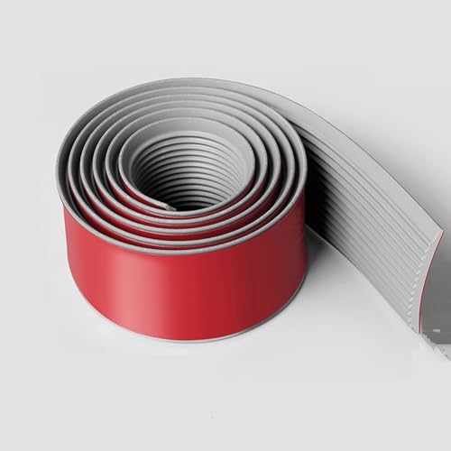 Treppenhaus Anti-Rutsch Streifen, 3m PVC Stufen Druck Streifen Anti-Rutsch Matte Selbstklebend Haushalt Stufe Ecke Schutz Einfassung Streifen Outdoor Wrapping Strip(Grey,30mmx3m) von WJYWX
