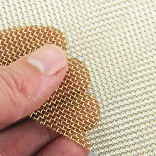 WJYWX Messinggeflecht, Antistatisches Messinggewebe, Elektromagnetisches Signalabschirmungsnetzwerk, Filtersiebgewebe, Elektromagnetische Abschirmung(Brass 1x1m,10 mesh) von WJYWX