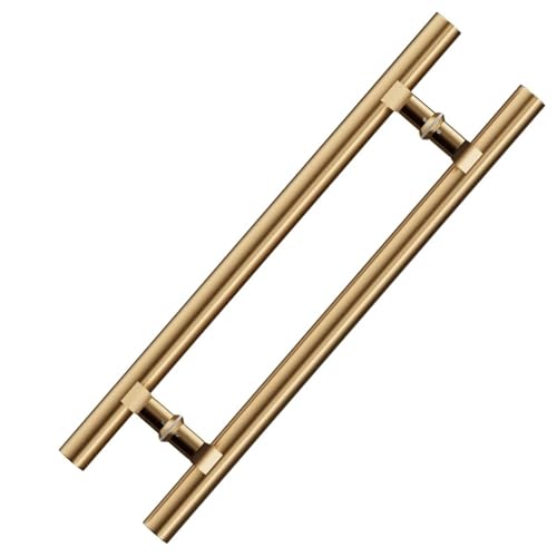 WJYWX Stoßgriff Haustür, 1 Paar Hochleistungs-Edelstahl-Eingangstor Langer Griff Modernes Innen-Außentür-Ziehen Drücken, Für Geschäft/Büro/Hotel Armlehne(Yellow titanium,1000mm) von WJYWX