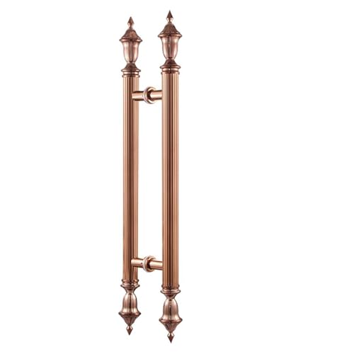 WJYWX Türknauf Edelstahl, 1 Paar Länge 600/800/1000/1200/1500 MM StoBgriff Inkl. Befestigungsmaterial Widerstandsfähig Und Elegant Für Jedes Zuhause(Rose gold,800mm) von WJYWX