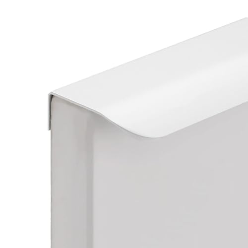 WJYWX Versteckte Griff Verdeckt, Aluminium-Legierung Schrank Griffe, Schublade Versenkt Schrank Erweiterung Türgriff Keine Bohrung 4 Stück Pulls(Warm white,200mm) von WJYWX