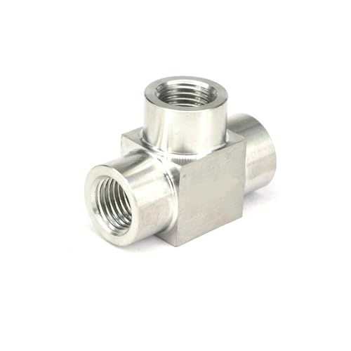 1/8" NPT Female 304 Stainless Steel Pressure 3500psi Tee 3 Way Pipe Fitting Water Gas Oil 1/8" NPT Female 304 Stainless Steel Pressure 3500psi Tee 3 Way Pipe Fitting Water Gas Oil von WJZJSVWTAU