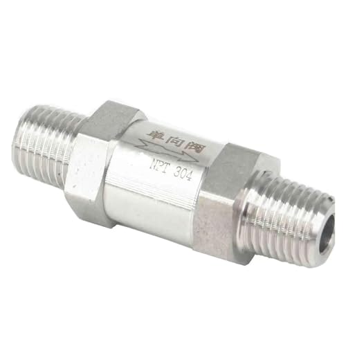1/8" NPT Male 304 Stainless Steel Non-return Check Valve Water Gas Oil 1/8" NPT Male 304 Stainless Steel Non-return Check Valve Water Gas Oil von WJZJSVWTAU