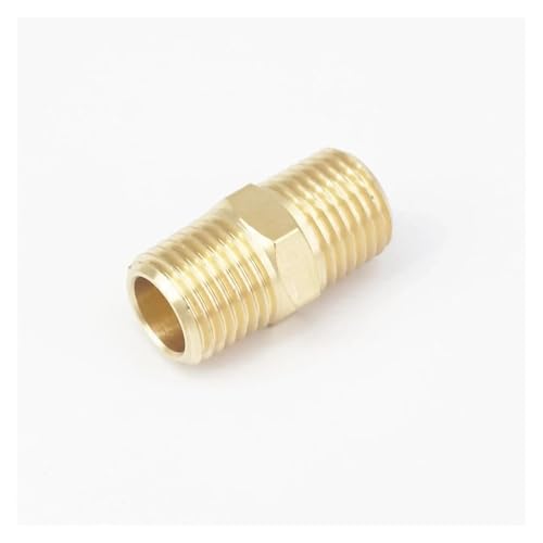 1/8 Zoll NPT x 1/8 Zoll NPT Außensechskantnippel Messing Rohrverschraubung Anschlussadapter von WJZJSVWTAU