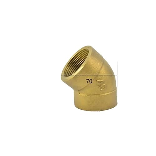 1-1/2" BSPP Euqal Female Brass 45 Degree Elbow Pipe Fitting Coupler Connector Water Gas Oil 1-1/2" BSPP Euqal Female Brass 45 Degree Elbow Pipe Fitting Coupler Connector Water Gas Oil von WJZJSVWTAU