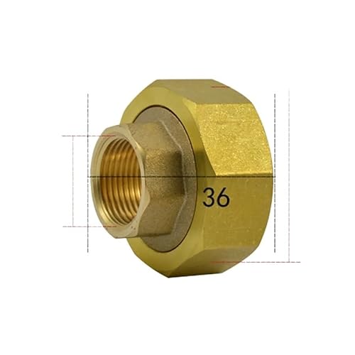 1-1/2" Female To 3/4" Female Brass Union Pipe Fitting Water Gas Oil For Water Meter von WJZJSVWTAU