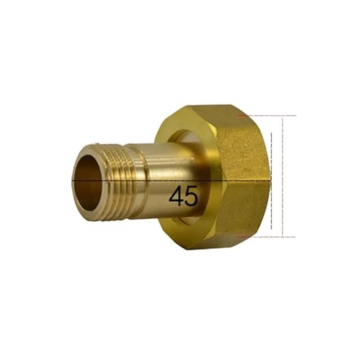 2,5 cm (1 Zoll) Buchse auf 1,27 cm Außengewinde, Messing, Rohrverschraubung, für Wasserzähler von WJZJSVWTAU