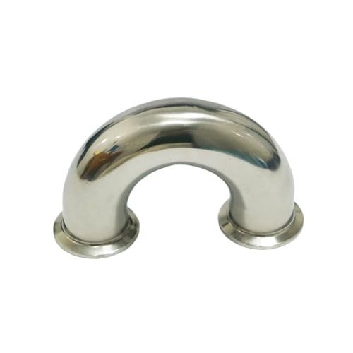 38mm O/D 1.5" Tri Clamp 304 Stainless Steel 180 Degree Bend Three Pipe Fitting von WJZJSVWTAU