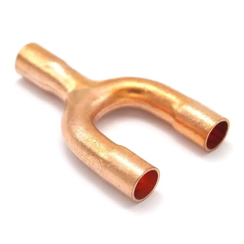 6,3 x 0,6 x 21 mm Kupferendzufuhr, gleich, Y-3-Wege-Schweißrohradapter, Armatur, Klimaanlage, Kühlung, Gas, Wasser, Öl 6,3 x 0,6 x 21 mm Kupferendzufuhr, gleich, Y-3-Wege-Schweißrohradapter, Armatur, Klimaanlage, Kühlung, Gas, Wasser, Öl von WJZJSVWTAU