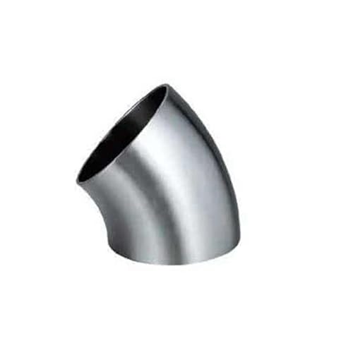 60mm 2.36 Inch Pipe OD SUS 304 Stainless Steel Butt Welding 45 Degree Elbow Fitting Home Brew Beer von WJZJSVWTAU