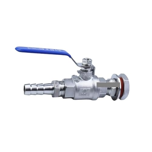 Passend für 19 mm Schlauchstutzen x 1,27 cm BSPT-Außengewinde 304 Edelstahl Schottkugelhahn für Wassertank Bierfass Passend für 19 mm Schlauchstutzen x 1,27 cm BSPT-Außengewinde 304 Edelstahl Schottkugelhahn für Wassertank Bierfass von WJZJSVWTAU