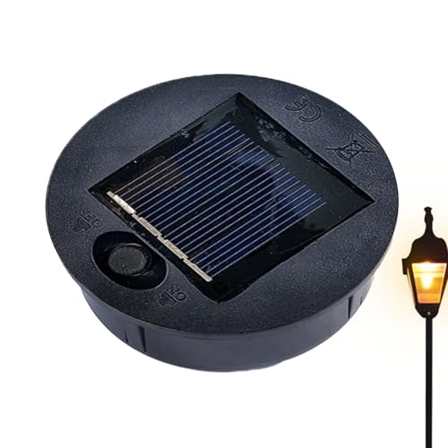 WJnflQN 2 Stück 7cm Solarleuchten Ersatzteile Solarleuchten Ersatz Top Mit Led Solar Ersatzdeckel Ersatz Solarlichtoberteile Wasserdicht Und Automatisch Ein Ausschaltbar Für Terrasse Garten von WJnflQN