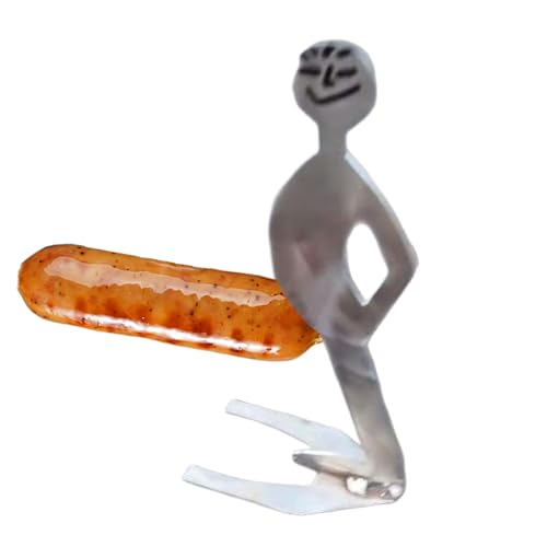 WJnflQN Edelstahl Hot Dog Halterung – BBQ Halterung zum Kochen von Wurst | Wiederverwendbares Zubehör für Picknick, Garten, Party, Camping, Frühling WJnflQN Edelstahl Hot Dog Halterung – BBQ Halterung zum Kochen von Wurst | Wiederverwendbares Zubehör für Picknick, Garten, Party, Camping, Frühling von WJnflQN
