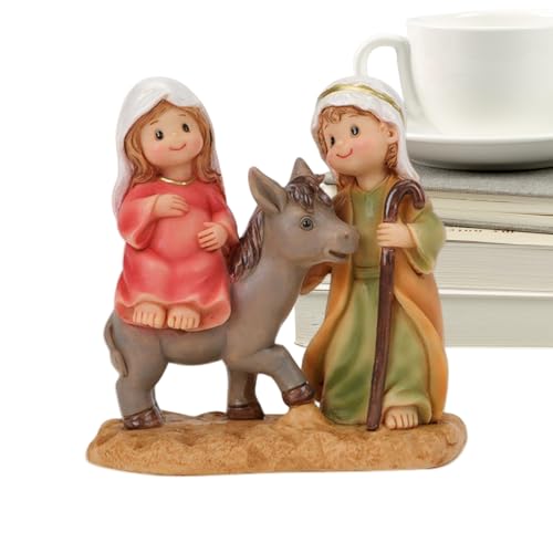WJnflQN Katholische Statuen Für Zuhause | Weihnachts Cartoon Josef Maria Resin Deko | Religiöse Katholische Figuren Ornament - Christliche Tisch Kamin Kirche WJnflQN Katholische Statuen Für Zuhause | Weihnachts Cartoon Josef Maria Resin Deko | Religiöse Katholische Figuren Ornament - Christliche Tisch Kamin Kirche von WJnflQN