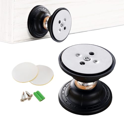 WJnflQN Magnetischer Türriegel, magnetischer Türstopper, robuster kurzer Türstopper für Schlafzimmer, Wandtürschutz ohne Bohren, leiser Türstopper, um die von WJnflQN