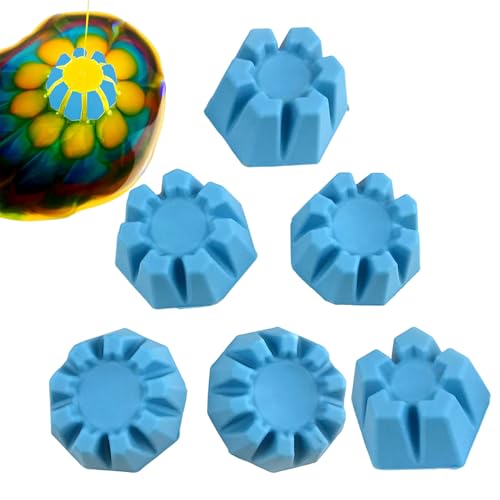 WJnflQN Malzubehör für Blumengießbecher,6 Stück Acrylfarbe Gießen Split Cup Malwerkzeuge - Blumensieb mit 5/6/7/8/9/10 Schlitzen zum Gießen von DIY-Farbe und zum Erstellen von Mustern für WJnflQN Malzubehör für Blumengießbecher,6 Stück Acrylfarbe Gießen Split Cup Malwerkzeuge - Blumensieb mit 5/6/7/8/9/10 Schlitzen zum Gießen von DIY-Farbe und zum Erstellen von Mustern für von WJnflQN