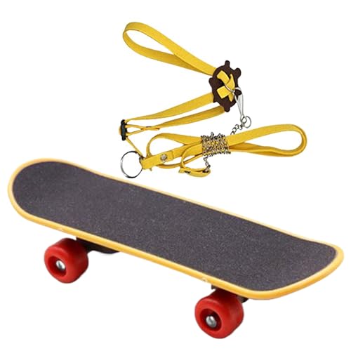 WJnflQN Schildkröten Seil Skateboard Spielzeug | Trainingsseil & Skateboard Spielzeug für Haustiere - Verstellbarer Reptilien Trainer Für Leguane, Bartagamen Und Chamäleons WJnflQN Schildkröten Seil Skateboard Spielzeug | Trainingsseil & Skateboard Spielzeug für Haustiere - Verstellbarer Reptilien Trainer Für Leguane, Bartagamen Und Chamäleons von WJnflQN