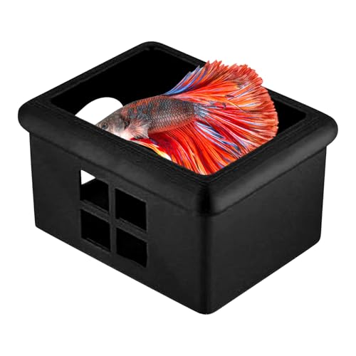 WJnflQN Schwimmendes Aquarium Versteck - Schwebende Höhle Als Futterplatz, Ruhezone & Schutzraum | Dekorative Zuchtbox mit Fenster für Aquarium Büro Wohnzimmer Fischbegeisterte WJnflQN Schwimmendes Aquarium Versteck - Schwebende Höhle Als Futterplatz, Ruhezone & Schutzraum | Dekorative Zuchtbox mit Fenster für Aquarium Büro Wohnzimmer Fischbegeisterte von WJnflQN