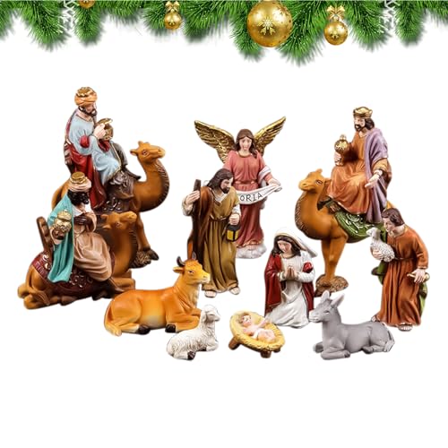 WJnflQN Statue Der Heiligen Familie - Religiöse Tischdekoration,Heilige Familie Desktop Figurine Aus Resin Für Weihnachten,Für Weihnachtskrippe Sammler Kaminbank Bücherregil Fensterbank Nachttisch WJnflQN Statue Der Heiligen Familie - Religiöse Tischdekoration,Heilige Familie Desktop Figurine Aus Resin Für Weihnachten,Für Weihnachtskrippe Sammler Kaminbank Bücherregil Fensterbank Nachttisch von WJnflQN