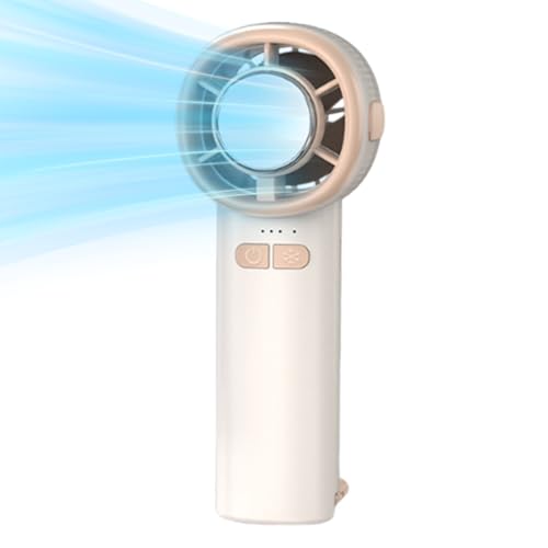 WJnflQN Tragbarer Elektroventilator | Tragbarer Ventilator Mit Digitalanzeige - Wiederaufladbarer Kühlventilator Mit Kühlfunktion Für Arbeitsplatz Fitnessstudio Reisen Camping Zuhause Büro von WJnflQN