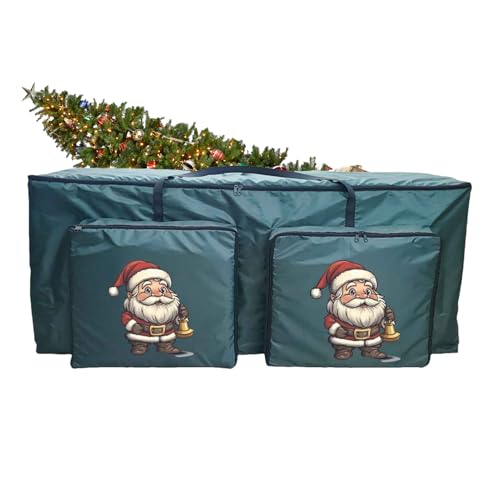WJnflQN Weihnachtsbaum Aufbewahrung | Wasserdichte Organisiertasche Mit 2 Fronttaschen,Haushaltsfestorganizer Für Feiertage | Für Waschraum Garage Wohnung Reise Wohnheim von WJnflQN