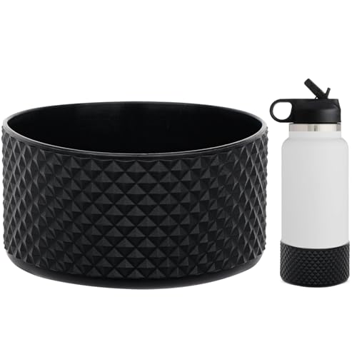 WK IEASON Schutzsilikon Bodenstiefel für Hydro Flask12-24oz breiten Mund/Standard-Mund, Anti-Rutsch Silikonabdeckung Stoßstange kompatibel mit Stanley Tumbler 40oz 30oz 20oz-2.83inch Bodendurchmesser von WK IEASON