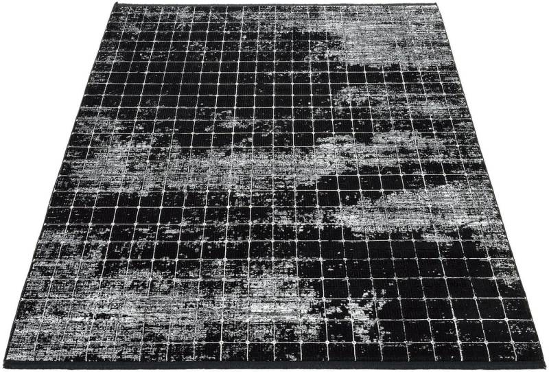 WK WOHNEN Teppich BLACKLINE QUADRO, rechteckig, Höhe: 8 mm, fein eingefasst, sowie speziell veredelt, besonders flache Struktur von WK WOHNEN