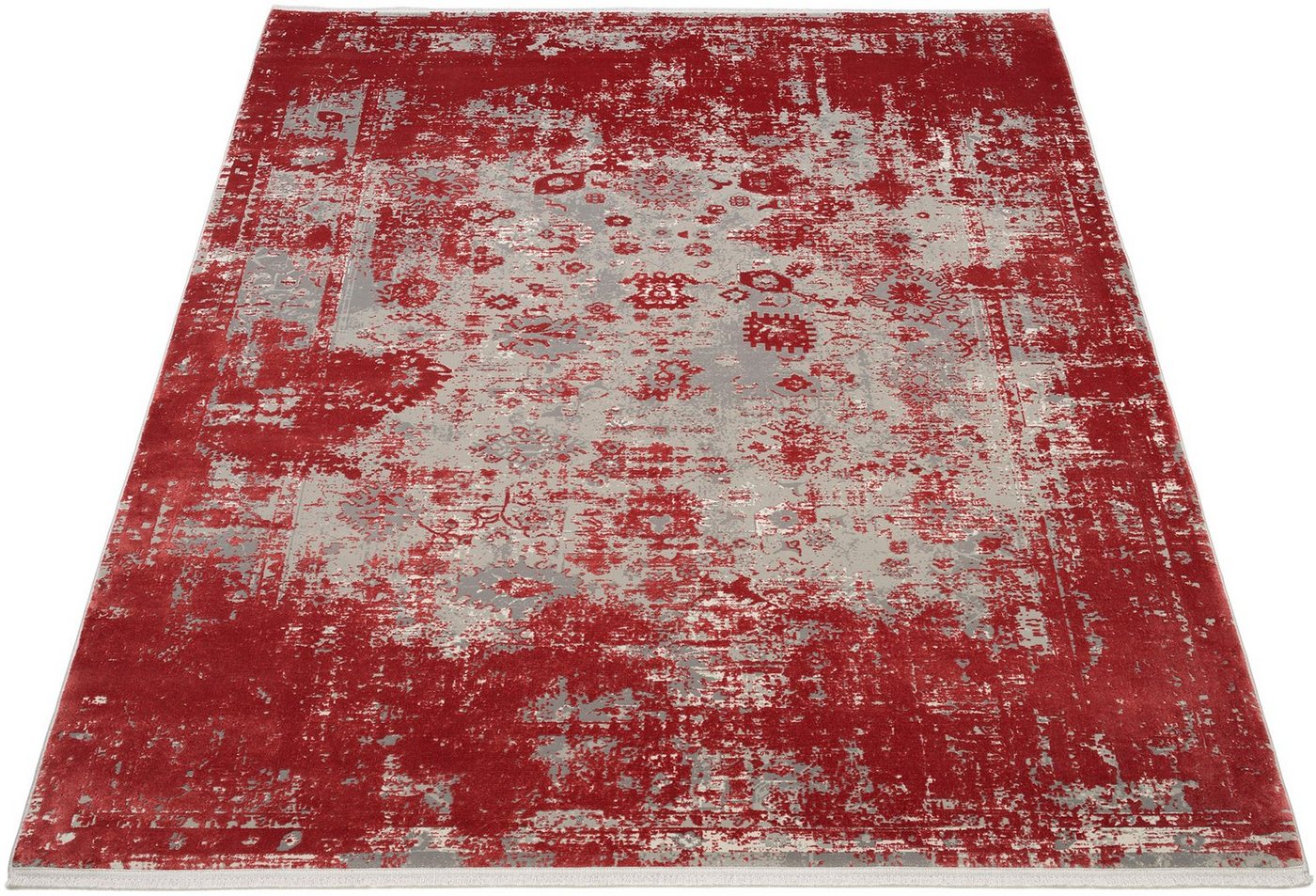 Teppich GLAMOUR, WK WOHNEN, rechteckig, Höhe: 8 mm, hochwertiger Viskoseanteil, samtweiche Oberfläche mit 3 D Effekt von WK WOHNEN