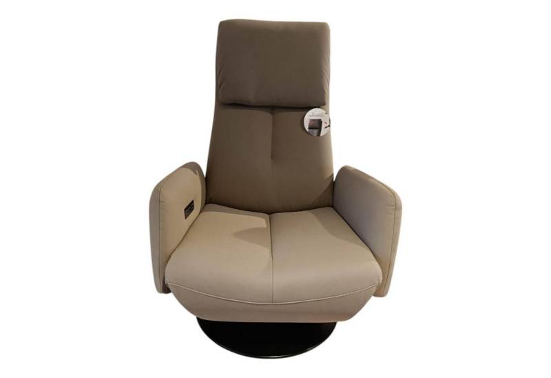 WK WOHNEN Relaxsessel Sessel WK 616 Carlos Leder G Davinci Dune Beige Grau Drehteller von WK WOHNEN