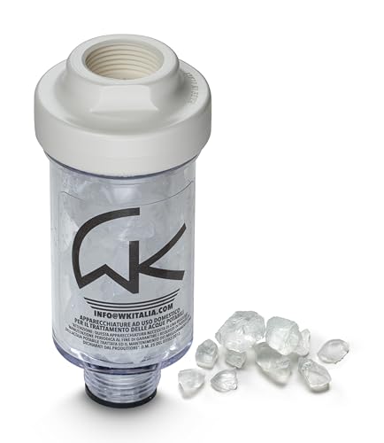 WK wksalva Curalavatrice Anticalcare Dosatore di polifosfati a cristalli Schoner | Entkalker für Waschmaschine | Dosierer von Polyphosphaten | Made in Italy, gelb von WK