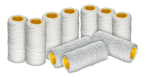 WK wkcartfil5x10 Filterpatrone 50 Mikron 5" Draht gewickelt 10 Stück, Weiß von WK