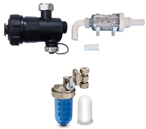 WK - Kesselspar-Set bestehend aus magnetischem Entschlammfilter, Kondensatneutralisator, drehbarem Polyphosphatspender und einer Polyphosphat-Tablette, ideal als Antikalk- und Korrosionsschutz WK - Kesselspar-Set bestehend aus magnetischem Entschlammfilter, Kondensatneutralisator, drehbarem Polyphosphatspender und einer Polyphosphat-Tablette, ideal als Antikalk- und Korrosionsschutz von WK