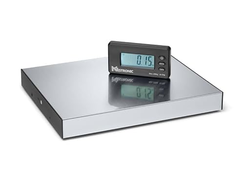 Funk Plattformwaage Digitalwaage Paketwaage Zählwaage für maximale Flexibilität Mestronic PLF 200-3630 | Max 50/200 kg - Teilung 10/50g | Plattform: 360 x 330 mm von WKA