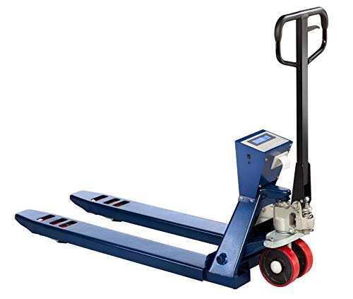Wiegehubwagen mit Drucker WKA WHD-2500 Max. 2500 kg 500g Teilung mit Tandemrollen, Hubwagen mit Waage von WKA