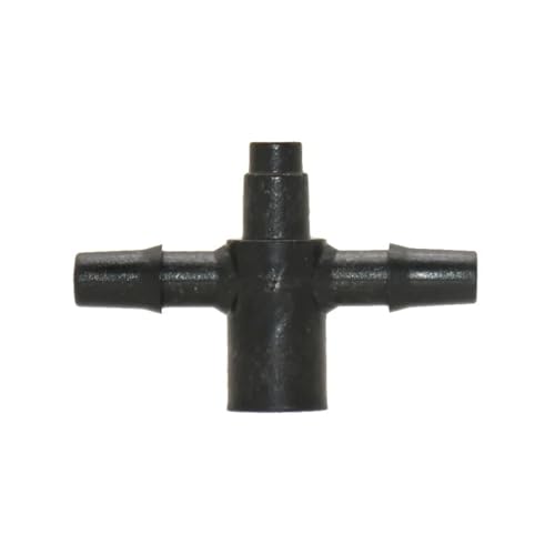 WKAIYUAN 1/8 Zoll 4-Wege-Pfeil-Tropfer-Wasserverteiler, Kreuz-2-Wege-Anschluss, 3/5-Schlauch-Tropfpfeil-Systemadapter, 25 Stück(2 x Way) von WKAIYUAN
