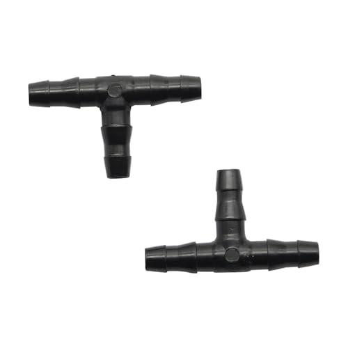 WKAIYUAN 3-Wege-Anschlüsse, Bewässerungssystem, 1/4 Zoll Widerhaken, T-Stück, Wasserschlauch-Anschlüsse, Rohrschlauch-Anschluss for 4/7 mm Schlauch, 300 Stück von WKAIYUAN