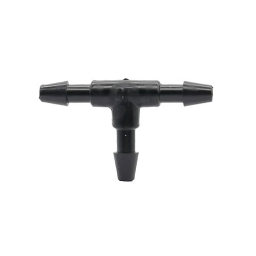 WKAIYUAN 3 mm Gartenschlauchverbinder mit Widerhaken, gleich großes T-Stück, Mikro-Tropfbewässerungsrohr, Widerhakenverbinder, Bewässerungssystem, Verbindungsteile, 20 Stück von WKAIYUAN
