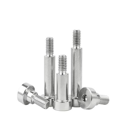 WKAIYUAN 5 stücke M4 304 Edelstahl Hex Innensechskant Rollenlager Schulterschraube Bolzen(12mm) von WKAIYUAN
