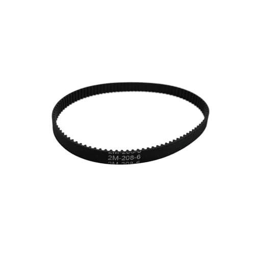 WKAIYUAN GT2 Riemenumfang 198–300 mm Gummi-Zahnriemen 2GT Synchron-Bandbreite mit geschlossenem Regelkreis 6 mm Geeignet for 3D-Drucker(254MM) von WKAIYUAN