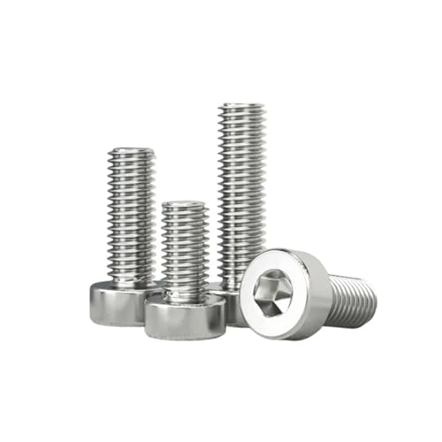 WKAIYUAN M6 304 A2-70 Edelstahl DIN7984 Sechskant-Innensechskantschraube, dünn, niedriges kurzes Profil(25mm) von WKAIYUAN