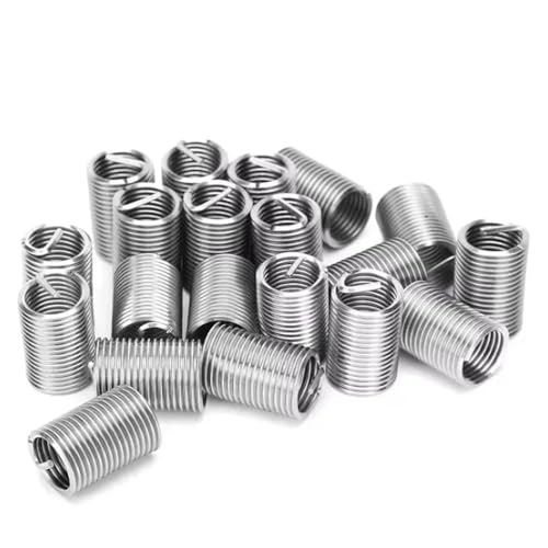 WKAIYUAN Spiralgewindeeinsätze aus Edelstahl, Schraubenbuchse, Spiraldrahthülse, Befestigungssatz, Gewindereparatursatz(Length 2D,M3.5x 0.6 (20pcs)) von WKAIYUAN