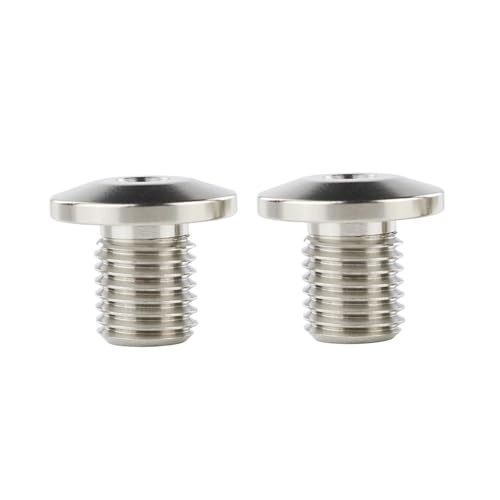 WKAIYUAN for Caponord 1200 Tuono V4 RSV 1000 G650GS TNT 125 2 STÜCKE Universal M10 * 1,25 Spiegellochstopfen Schraubenschrauben(Silver Left Right) von WKAIYUAN