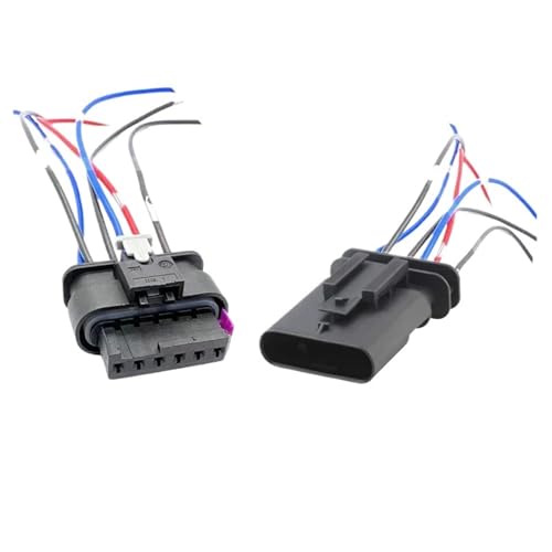 1 Set 6 Pin 1-1718646-1 1-1718806-1 Beschleuniger Drosselklappensensor Buchse Auto Hinten Schwanz Bremsleuchte Kabelbaumstecker(6p male female,20 S) von WKEWANG