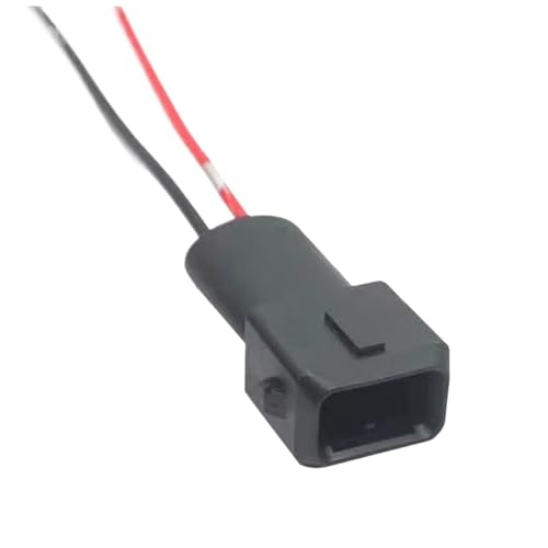 2pin DJ70227-3.5-21 Kabelbaum Junior Power Wasserdichter Anschlussstecker mit Gummistiefel(2P M,5 S) von WKEWANG