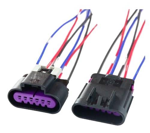 6 Pin 15326829 Auto Drosselklappensensor Buchse Beschleunigerpositionssensor Stecker Rücklichtstecker(6p male female,10 S) von WKEWANG
