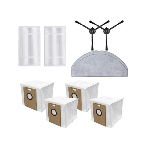 WKFBIFLY 10 STÜCKE Kompatibel Mit Tapo RV30 Max /RV30 Max Plus /RV20 Max /RV20 Max Plus Vakuum Teile Filter Mopp Tücher Seite Pinsel Staub Taschen von WKFBIFLY